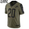 Lasten Detroit Lions NFL Pelipaita Barry Sanders 20 Nike 2021 Salute to Service